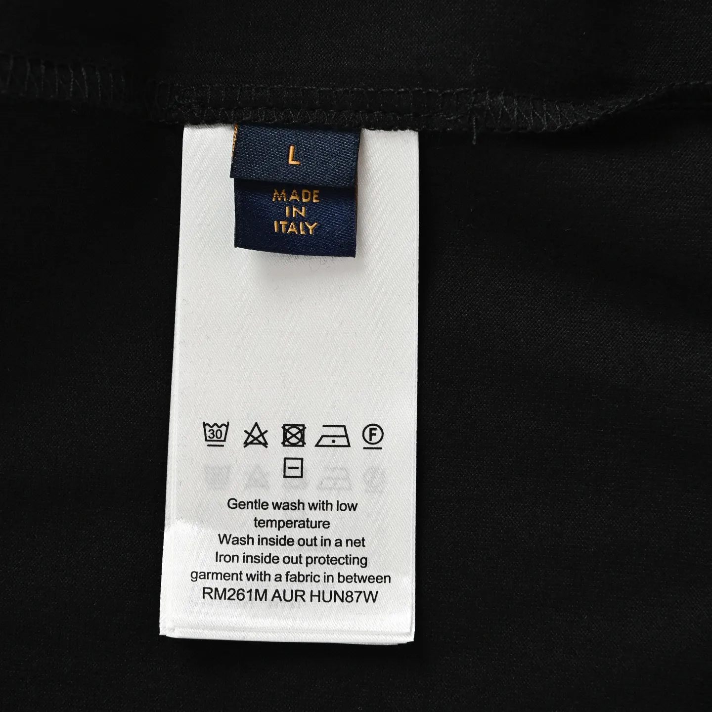 Louis Vuitton/Louis Vuitton three-dimensional embossed splicing short sleeves